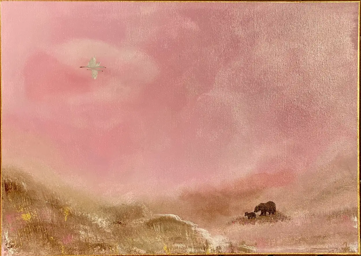 Belonging – Jenna Zenira akril festmény, 50×70 cm