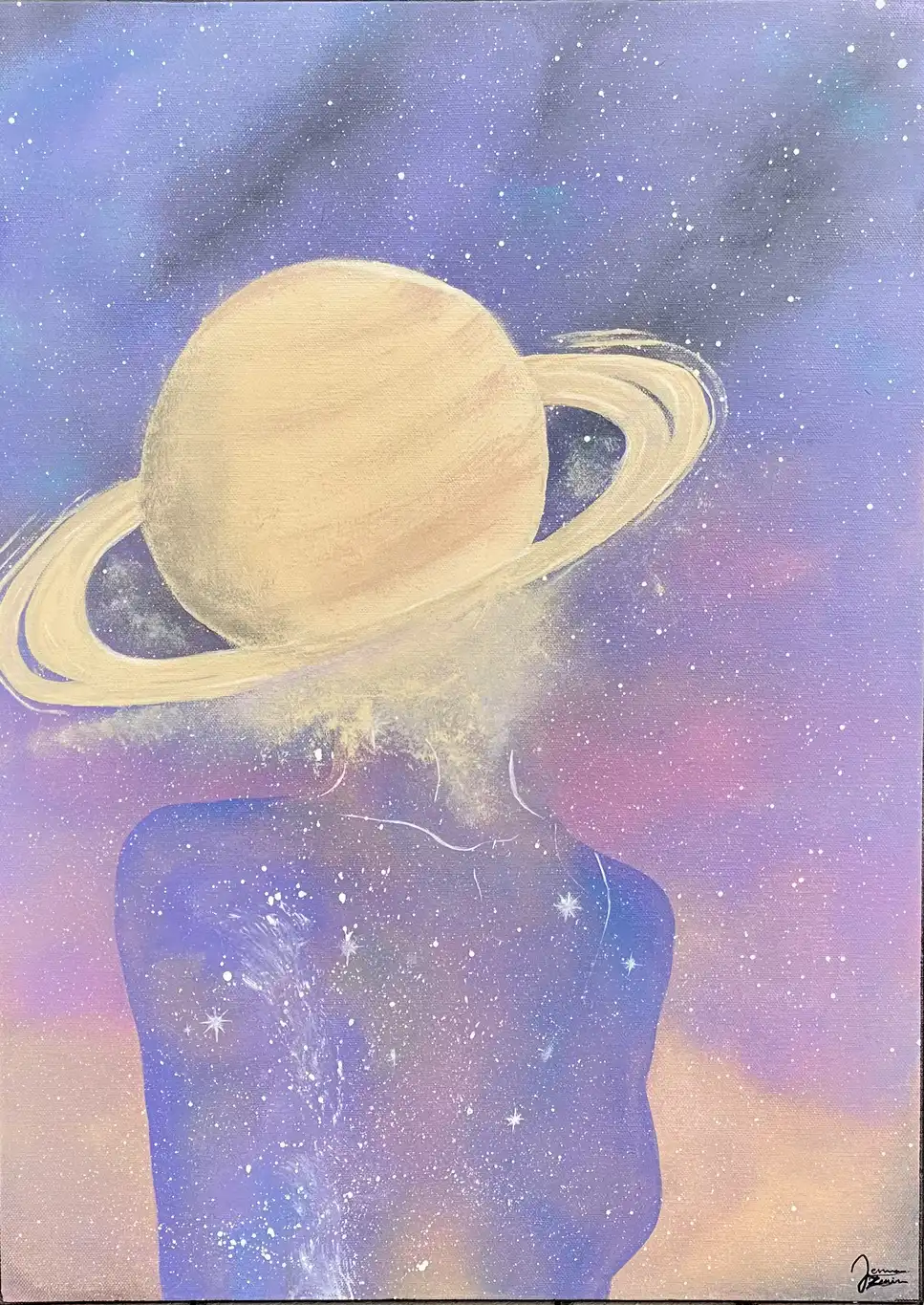 Escapizmus – Jenna Zenira akril festmény, 50×70 cm