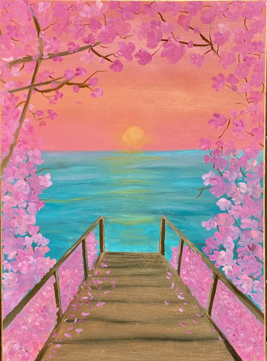 Inner Shore – Jenna Zenira olaj festmény, 50×70 cm