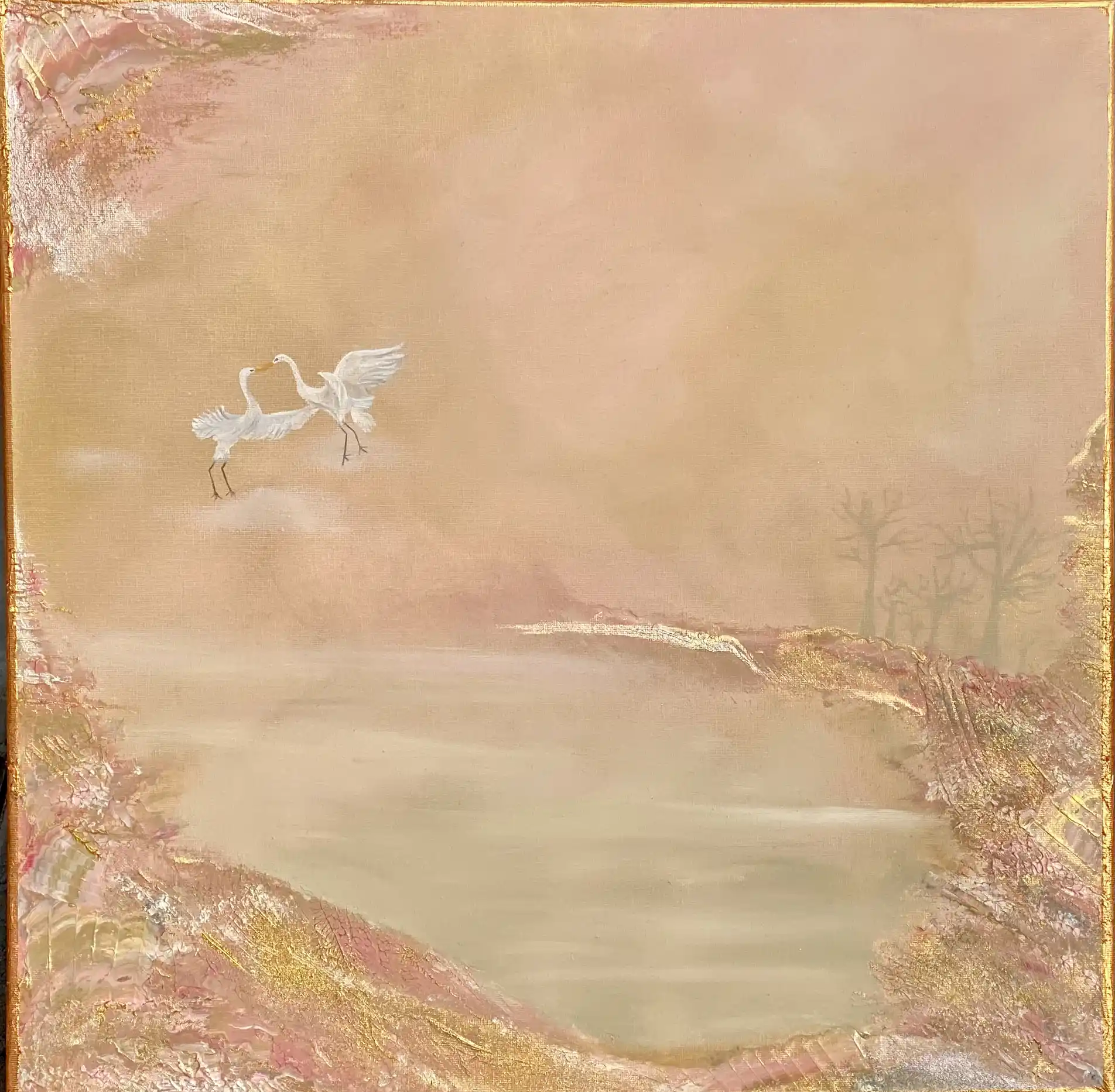 Pure Bond – Jenna Zenira olaj festmény, 50×50 cm